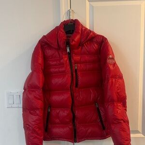 Guess Vibrant Red Men's Puffer Jacket
